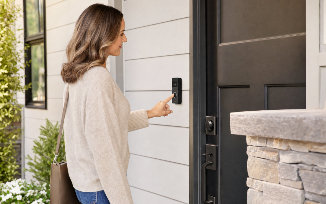 Video Doorbell and Deadbolt Combo Setup for Front Entries